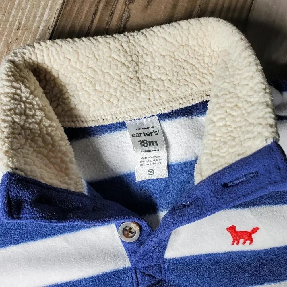 Carter's Striped Pullover Sweater Baby Toddler 18m Fox
